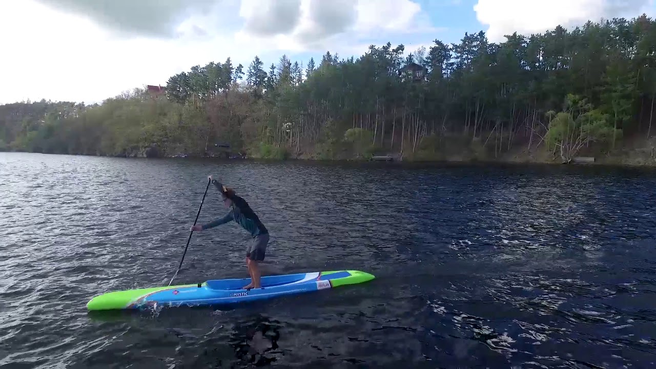 Paddleboard race training