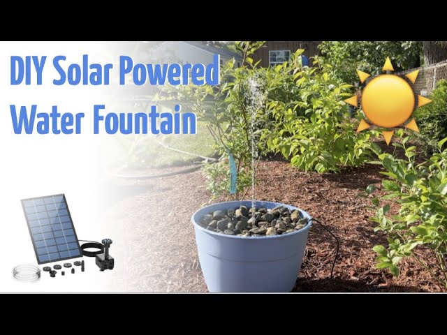 DIY Solar Powered Water Fountain! ☀️☀️☀️ 