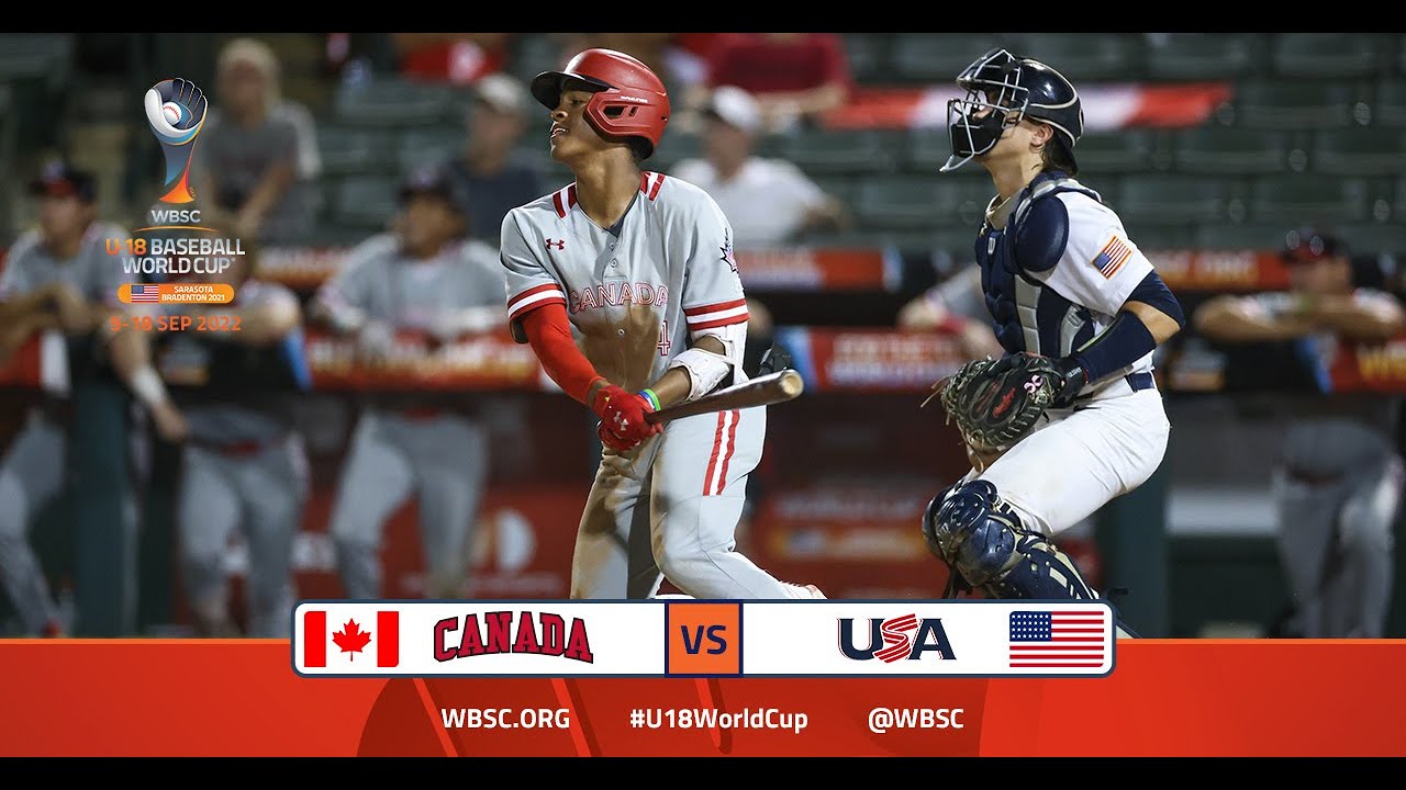 Highlights 🇨🇦 Canada vs USA 🇺🇸 - WBSC U-18 Baseball World Cup - Opening Round