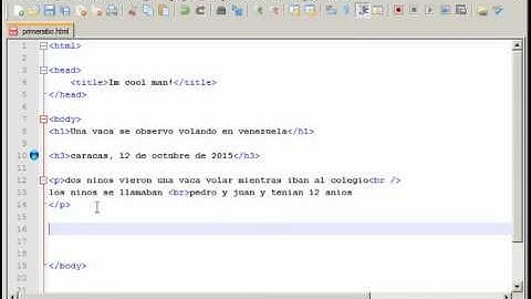 XHTML y CSS - 5 - Saltos de lineas y HR