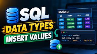 SQL Tutorial in Hindi #3 | Data Types & INSERT INTO in MySQL for Beginners