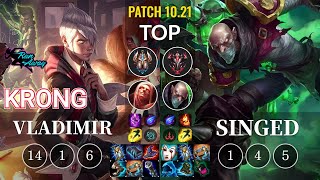 RNW KronG Vladimir vs Singed Top - KR Patch 10.21