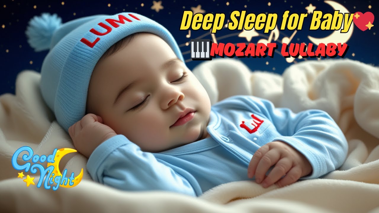 💖 Deep Sleep for Baby | 2 Hour Lullaby with Mozart Piano | Piano for Brain Development