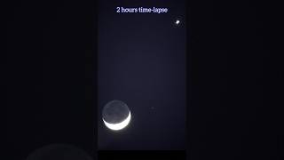 The #conjunction of the #moon and #Venus captured by my #DSLR #camera 📷 attached to my #telescope 🔭