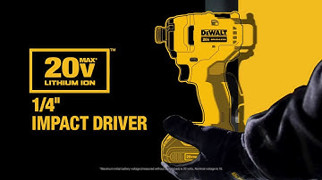 DeWALT 1/4” Impact Driver 20 MAX v Lithium ION