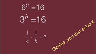 Math Olympiad,find the value,1/a-1/b,6^a,3^b,math games,magic math ,algebra., fraction .math test. screenshot 2