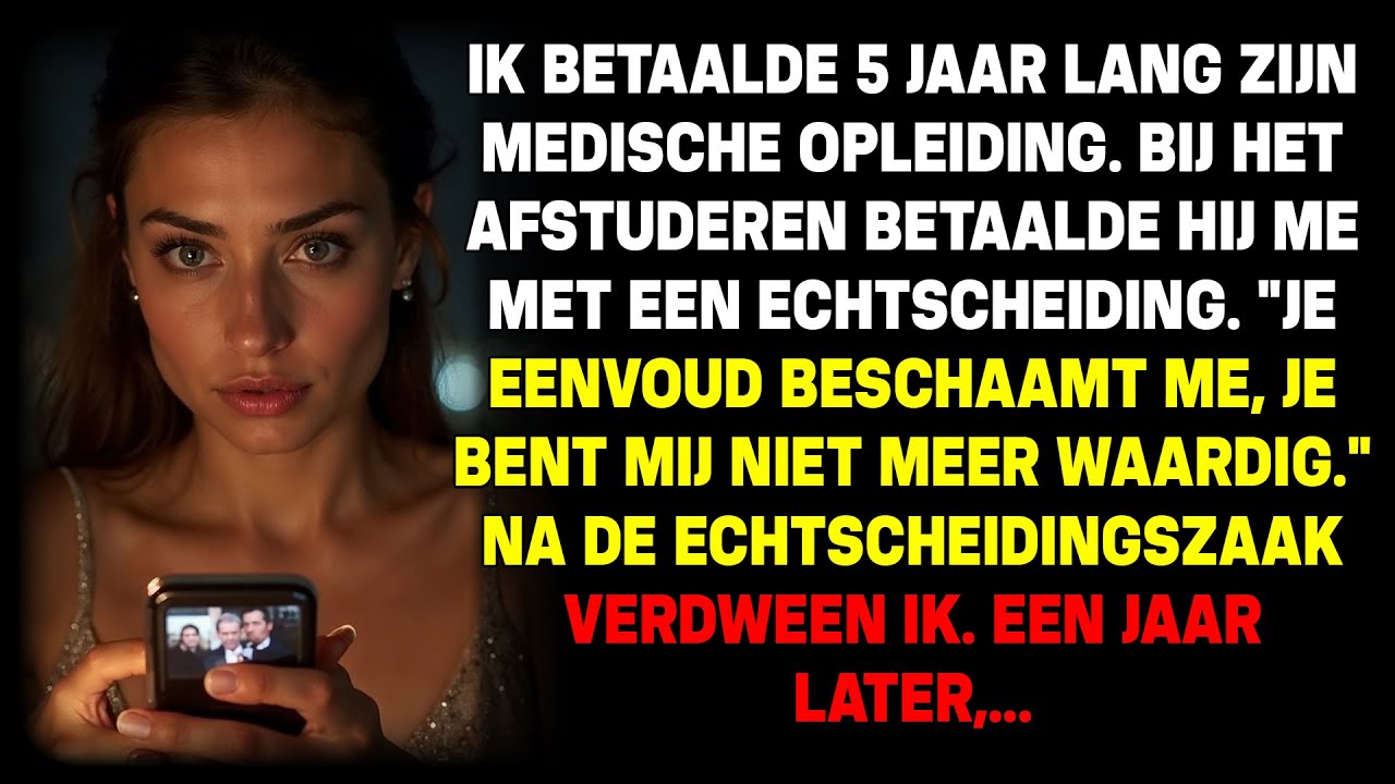 5 jaar betaalde ik zijn geneeskundestudie ⏳. Na zijn diploma 🎓 betaalde hij met een scheiding 💔📜