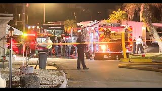 Multiple deaths were reported after a passenger plane crashed into a Florida mobile home park