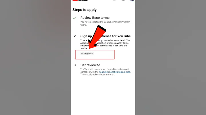 Sign up for adsense for youtube in progress | sign up adsense for youtube #shorts #youtube