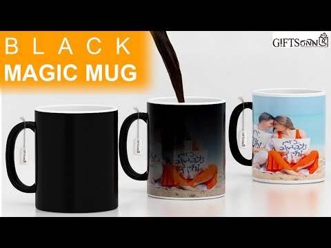 Personalized Black Magic mug,color changing mug( मैजिक मग )