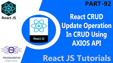 92 | Update Operation In React CRUD App | React Crud Application | CRUD In React | CRUD (Hindi/Urdu)