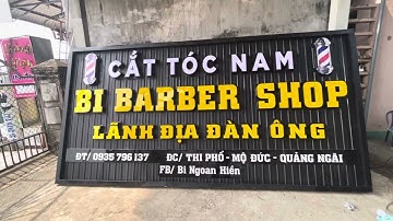 Cách làm bảng hiệu bằng tôn sóng la phông / chữ nổi mica sáng đèn