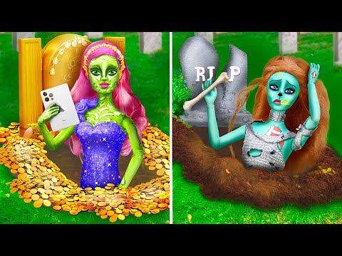 Video Zombie Giàu vs Zombie Nghèo / 12 Ý Tưởng DIY Barbie - youtube