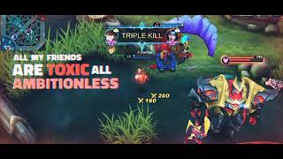 All My Friends Are Toxic | MLBB Edits | Mobile Legend Bang Bang | ML Edit | Zinetsu Plays