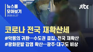 [뉴스룸 모아보기] 수도권 확진자 300명대…전국 번지는 코로나 / JTBC News