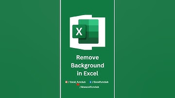 Excel trick to remove background | #excel #exceltricks #msexcelfunclub