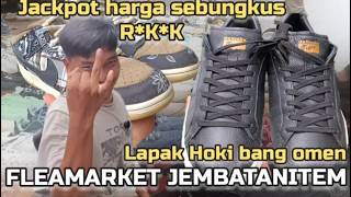 KESERUAN‼️BONGKAR STOK SEPATU SEC0ND BARENG BANG OMEN DI PASAR LOAK JEMBATANITEM