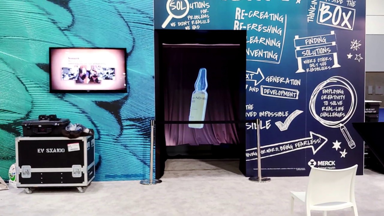 Merck full human size hologram in Atlanta, Ga. Virtual On