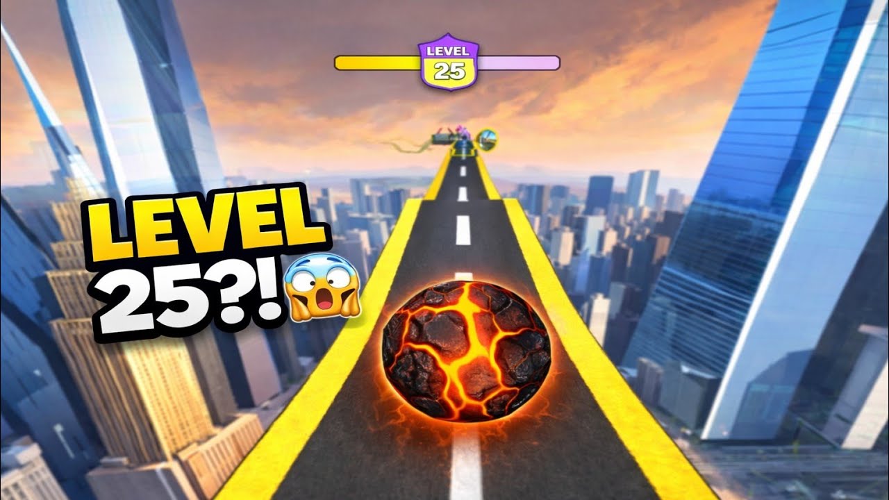 Going Balls Level 25 Extreme Sky Road Challenge | Impossible Track No Fall Gameplay Part 2