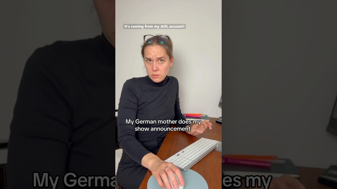My German mother does my show announcement #shorts