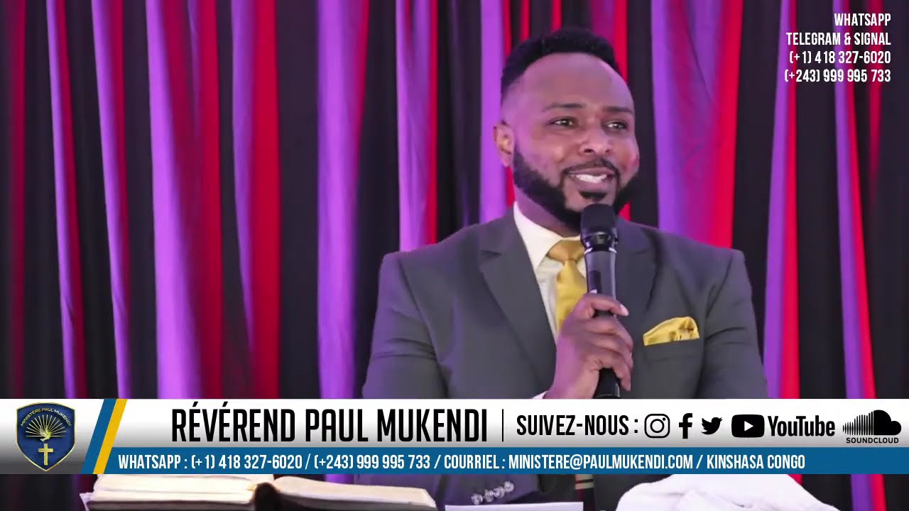 Grand culte Kinshasa | Servir Dieu | Rév Paul Mukendi