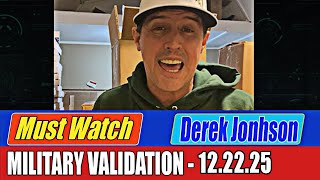 Celebrity Derek Jonhson Update 12.22.25 - MILITARY VALIDATION BY DEREK JOHNSON Profile