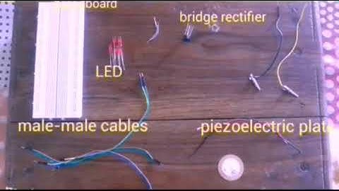 Piezoelectric power generation || footstep power generation || easy project