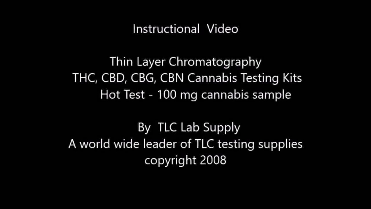 THC, CBD, marijuana, cannabisThin Layer Chromatography test kits YouTube