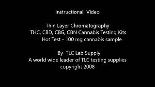 THC, CBD,  marijuana, cannabis-Thin Layer Chromatography test kits