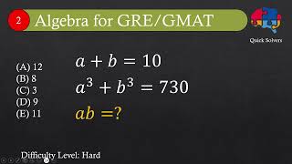 How Fast You Can Solve This Hard GRE Algebra Question 🔥 | Cubes & Equations Explained!
