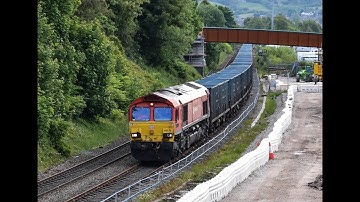 DB Cargo Class 66 No. 66152 on 6M16 Wilton Efw Tml - Knowsley Freight Tml @ Bank Top on 02.06.22 HD
