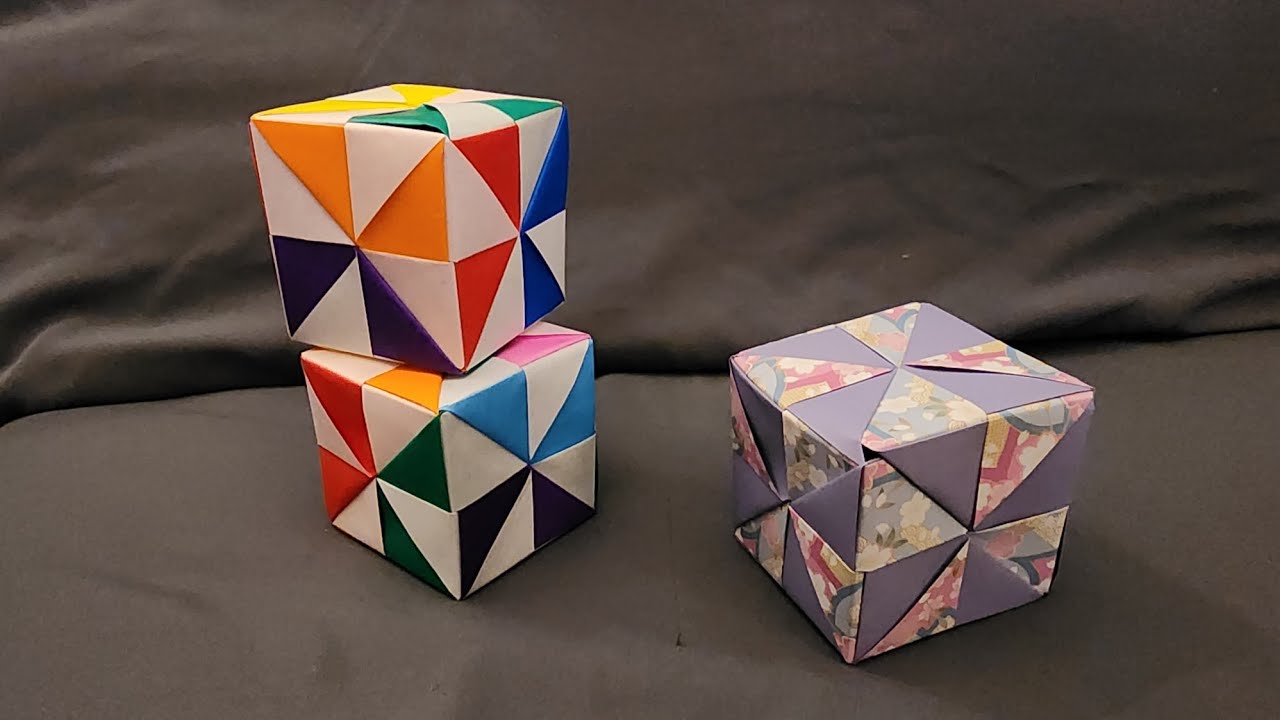 The Pinwheel Cube - Origami Tutorial!