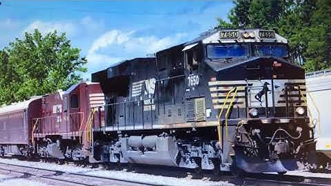 NS 34  "The Brick"  and Norfolk Southern Geometry Train May 29, 2021