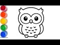 How to Draw a Owl For Kids?