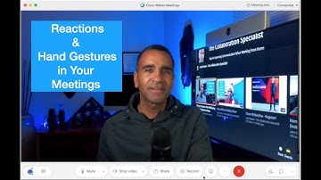 Webex Hand Gestures& Reactions