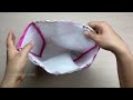 How to make tote bag with scarf fabric | DIY shopping bag