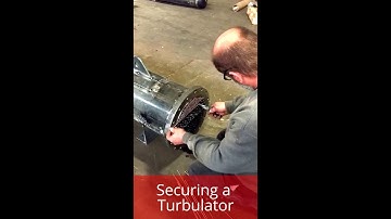 Securing Turbulators Against Tubesheet with Rod