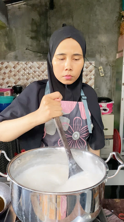 membuat bubur merah putih untuk anak yg lagi sakit