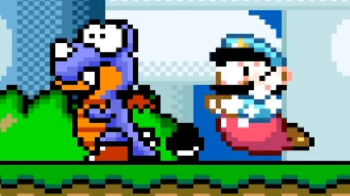 [TAS] SNES Super Mario World "glitchfest, custom power-ups" - Yoshi's Island 1