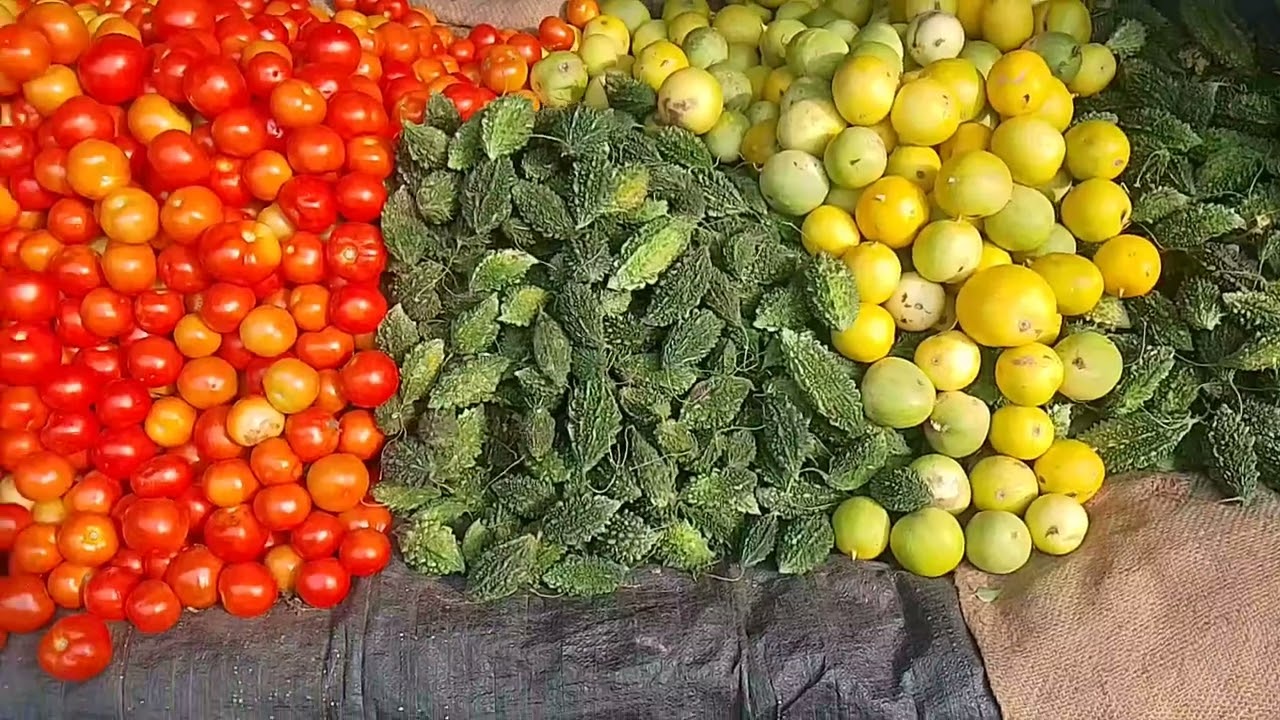vegetable 🍆 market nandigama in morning #rythu bazar#video#please subscribe #like