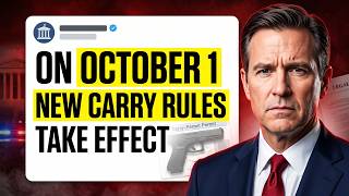 ON OCTOBER 1ST, GUN OWNERS WILL WAKE UP TO NEW CARRY RULES — New Laws Are Taking Effect