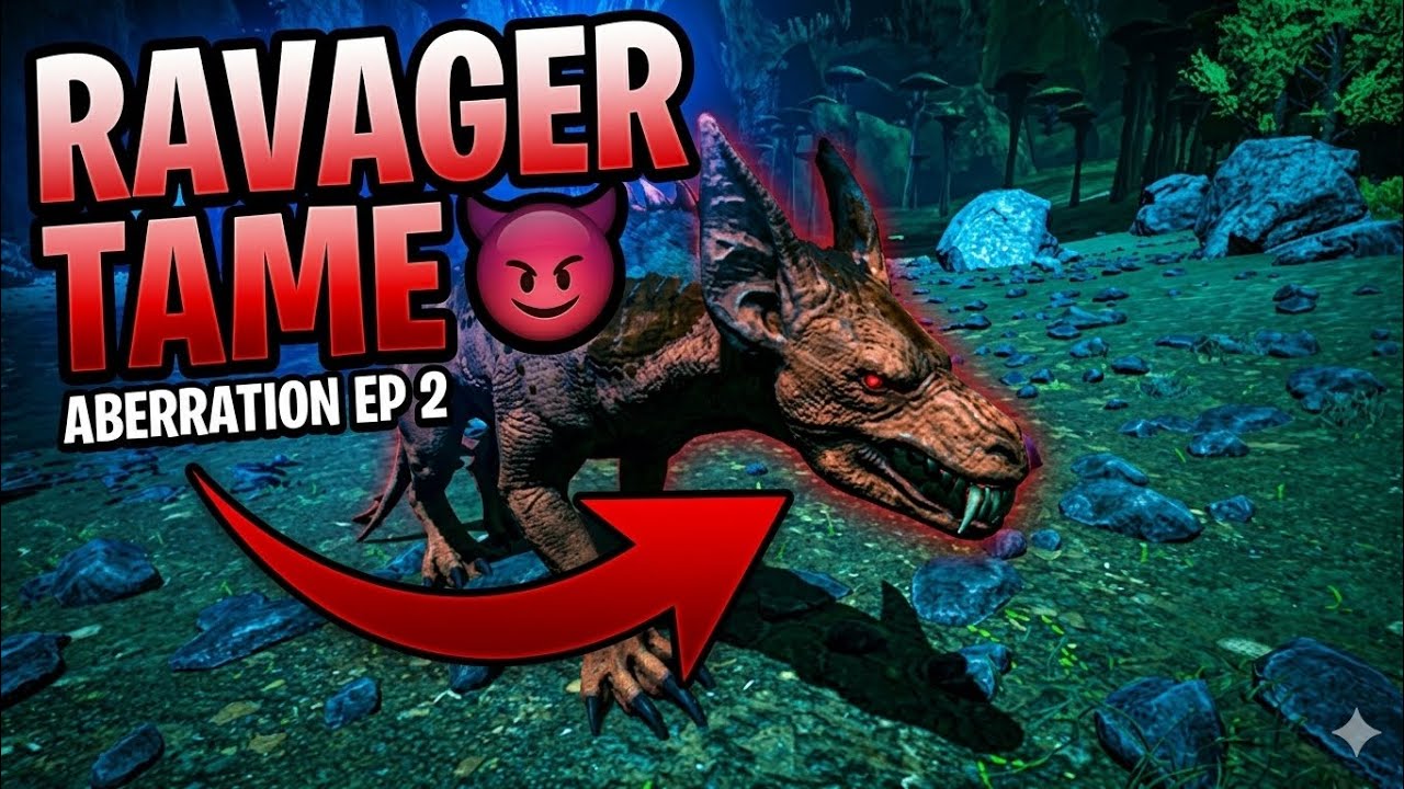 I Tamed a RAVAGER in ABERRATION! 😈 | ARK Mobile Aberration EP 2 - YouTube