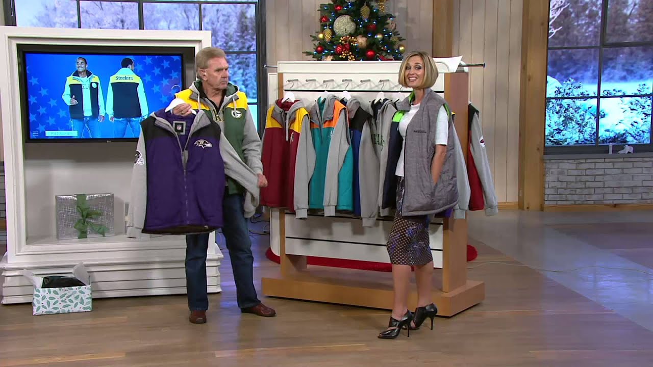 NFL. 5in1 Reversible Vest and Hoodie Combo on QVC YouTube