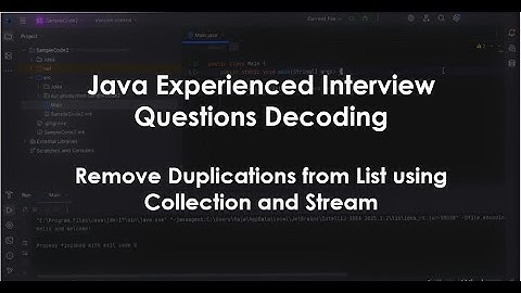 Remove Duplicates from ArrayList in Java | Collections vs Stream | Live Coding in IDE