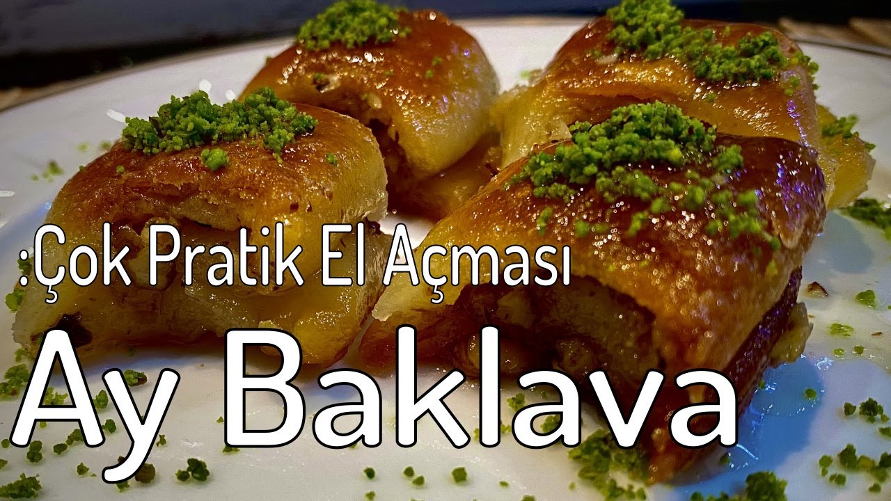ÇOK PRATİK, Glutensiz Ay Baklava tarifi / Glutenfree Baklava Recipe
