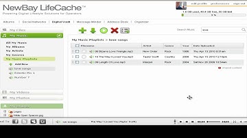 NewBay LifeCache Digital Vault: Music Playlists