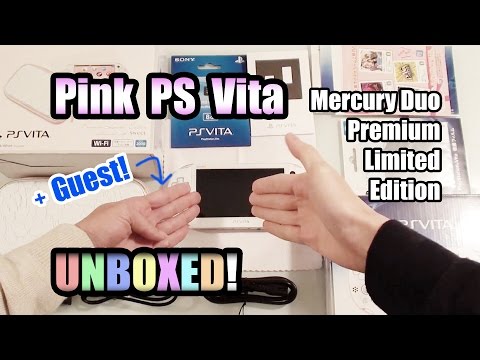 Pink PS Vita Mercury Duo Premium Limited Edition UNBOXED! +