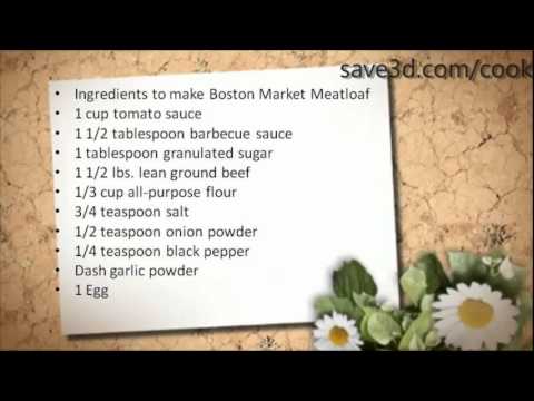 Secret Recipe How To Make Boston Meatloaf Copy Recipes-11-08-2015