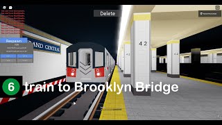 IRT Subway: Brooklyn Bridge bound R142A (6) train @ Grand Central-42nd St