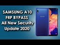 Samsung A10 FRP Bypass | Samsung SM- A105F FRP Bypass | All New Security Update 2020